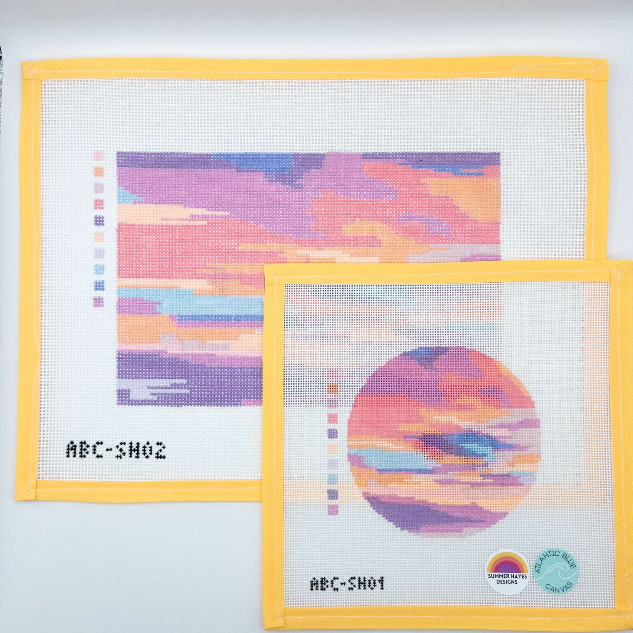 Atlantic Blue Canvas Needlepoint | Summertide Stitchery