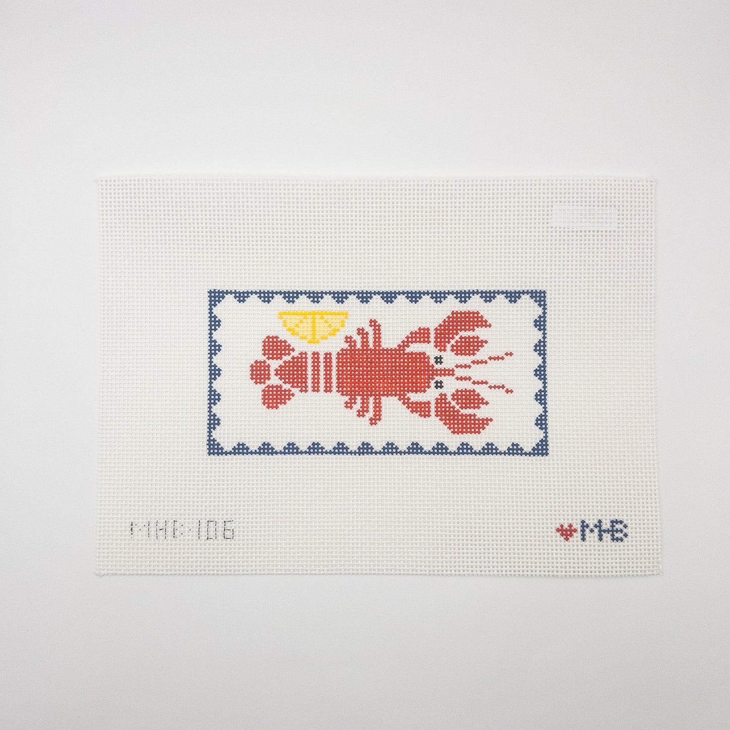 Lobster Needlepoint Canvas - Summertide Stitchery - Love MHB Studio