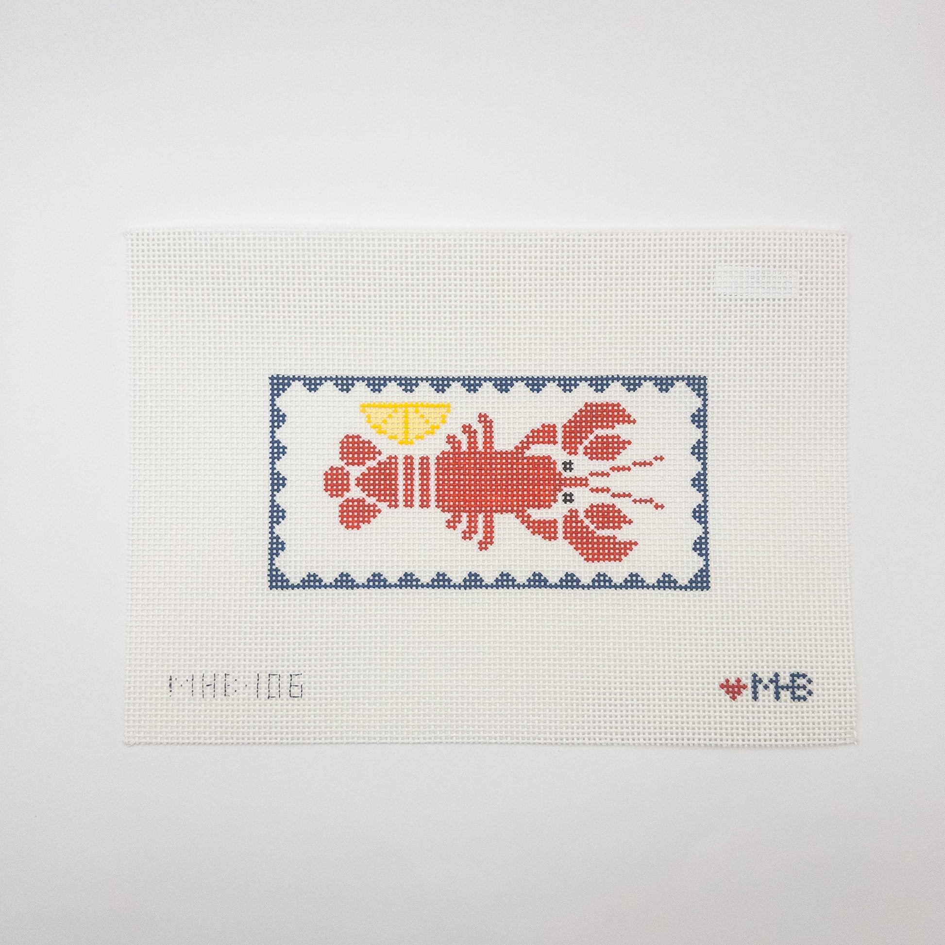 Lobster Needlepoint Canvas - Summertide Stitchery - Love MHB Studio