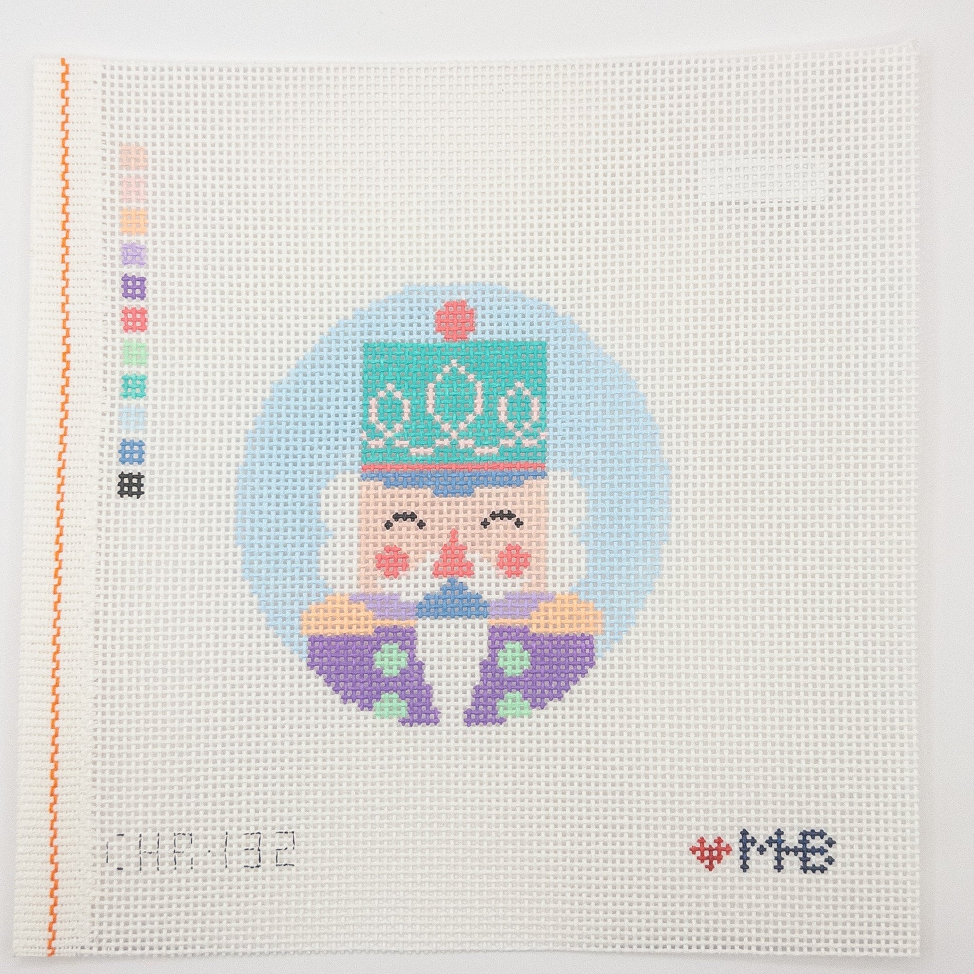 Nutcracker Grey Needlepoint Canvas - Summertide Stitchery - Love MHB Studio