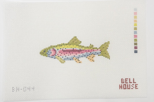 Rainbow Trout Needlepoint Canvas - Summertide Stitchery - Bell House Designs