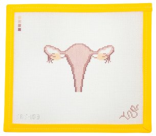 Anatomical Uterus Needlepoint Canvas - Summertide Stitchery - Spellbound Stitchery