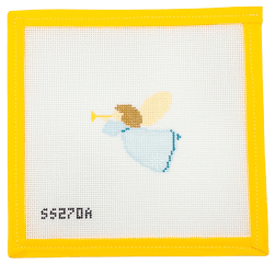 Angel Needlepoint Canvas - Summertide Stitchery - Stitch Style Needlepoint