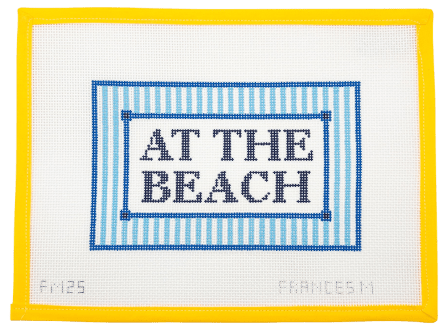 At The Beach Needlepoint Canvas - Summertide Stitchery - Frances Mary Needlepoint