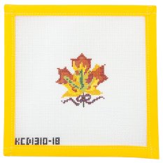 Autumn Leaf Needlepoint Canvas - Summertide Stitchery - KCN Designs