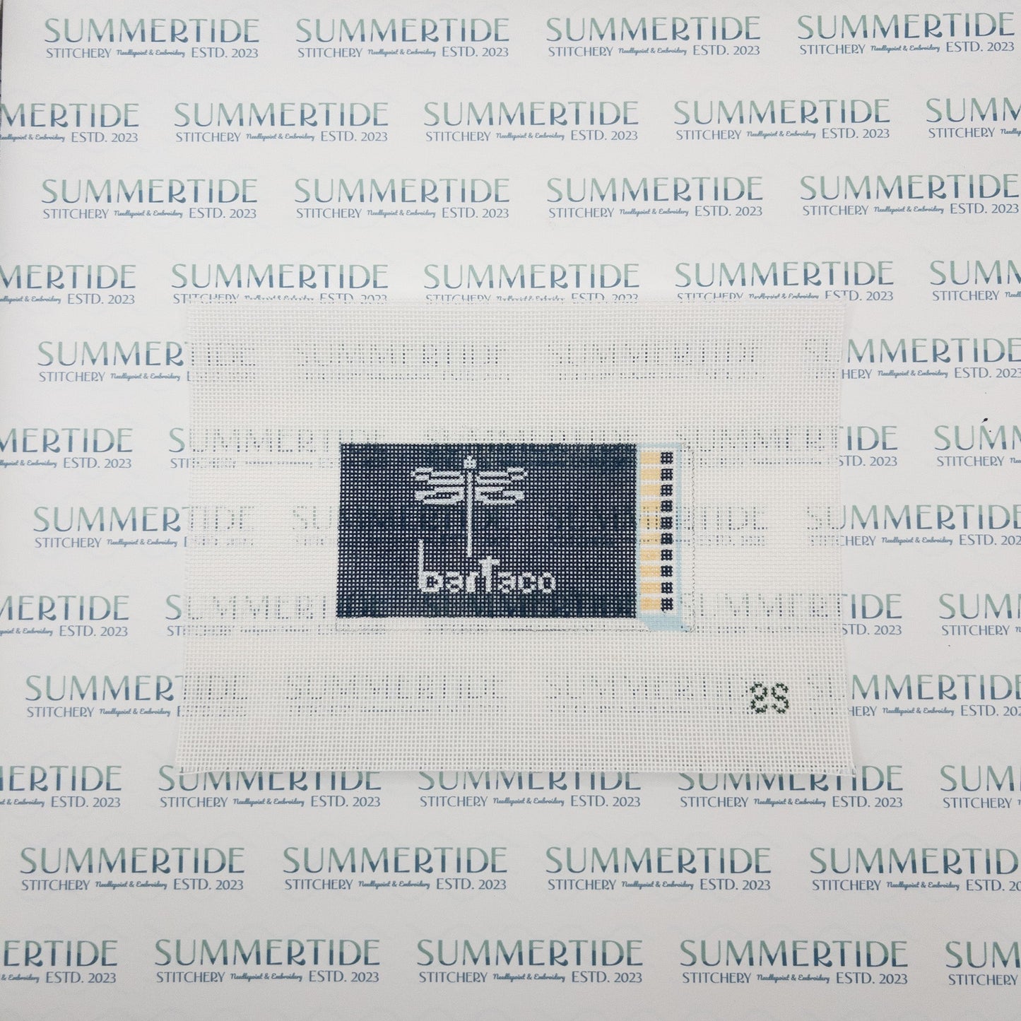 Bar Taco Restaurant Matchbook Needlepoint Canvas - Summertide Stitchery - Spruce St. Studio