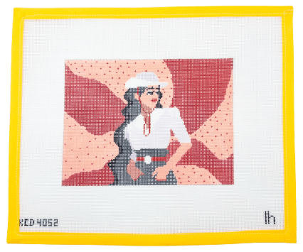 Be The Cowboy You Want To Be Needlepoint Canvas - Summertide Stitchery - Lo Harris
