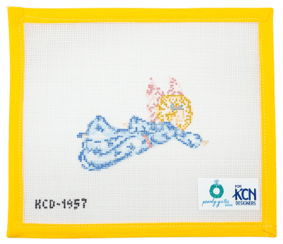 Blue Angel Needlepoint Canvas - Summertide Stitchery - KCN Designs