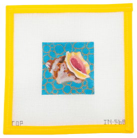 Conch Shell Needlepoint Canvas | IN568 - Summertide Stitchery - Colors of Praise