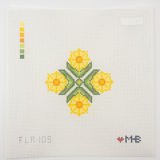 Daffodil Days Needlepoint Canvas - Summertide Stitchery - LoveMHB Studio