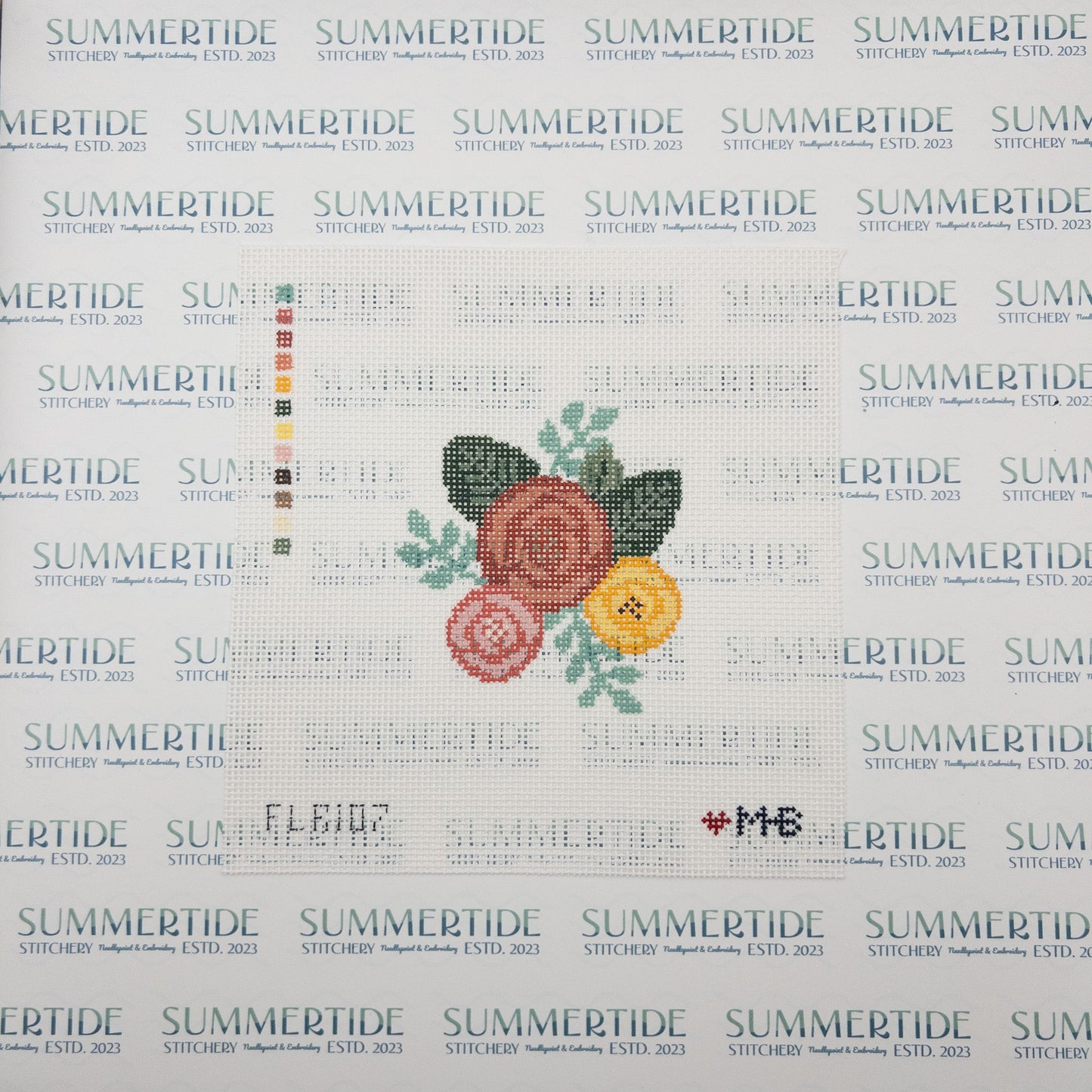 Fall Bouquet Needlepoint Canvas - Summertide Stitchery - LoveMHB Studio