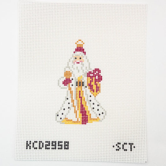 Fancy Santa Needlepoint Canvas - Summertide Stitchery - SCT Designs