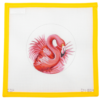 Flamingo Needlepoint Canvas | IN804 - Summertide Stitchery - Colors of Praise