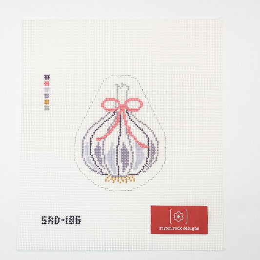 Garlic Needlepoint Canvas - Summertide Stitchery - Stitch Rock Designs