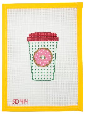 Green Donut Cup - Summertide Stitchery - Rachel Donley