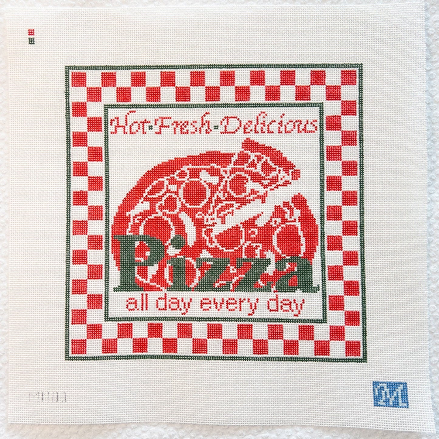 Hot Fresh Delicious Needlepoint Canvas - Summertide Stitchery - Maura Nolan Designs