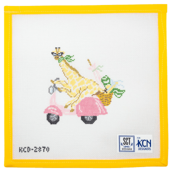 La Dolce Vita Giraffe Needlepoint Canvas - Summertide Stitchery - SCT Designs