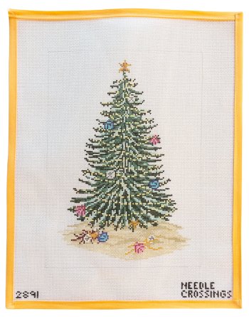 Christmas Tree Needlepoint outlet Canvas