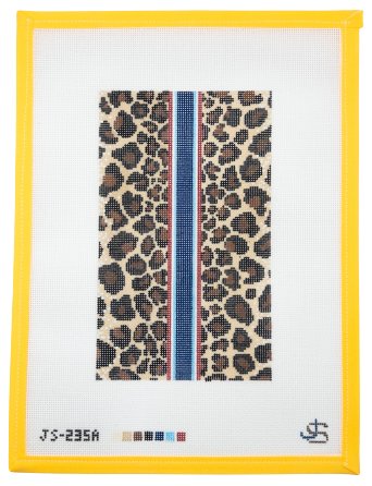 Leopard Eyeglass Case Needlepoint Canvas - Summertide Stitchery - Jeni Sandberg