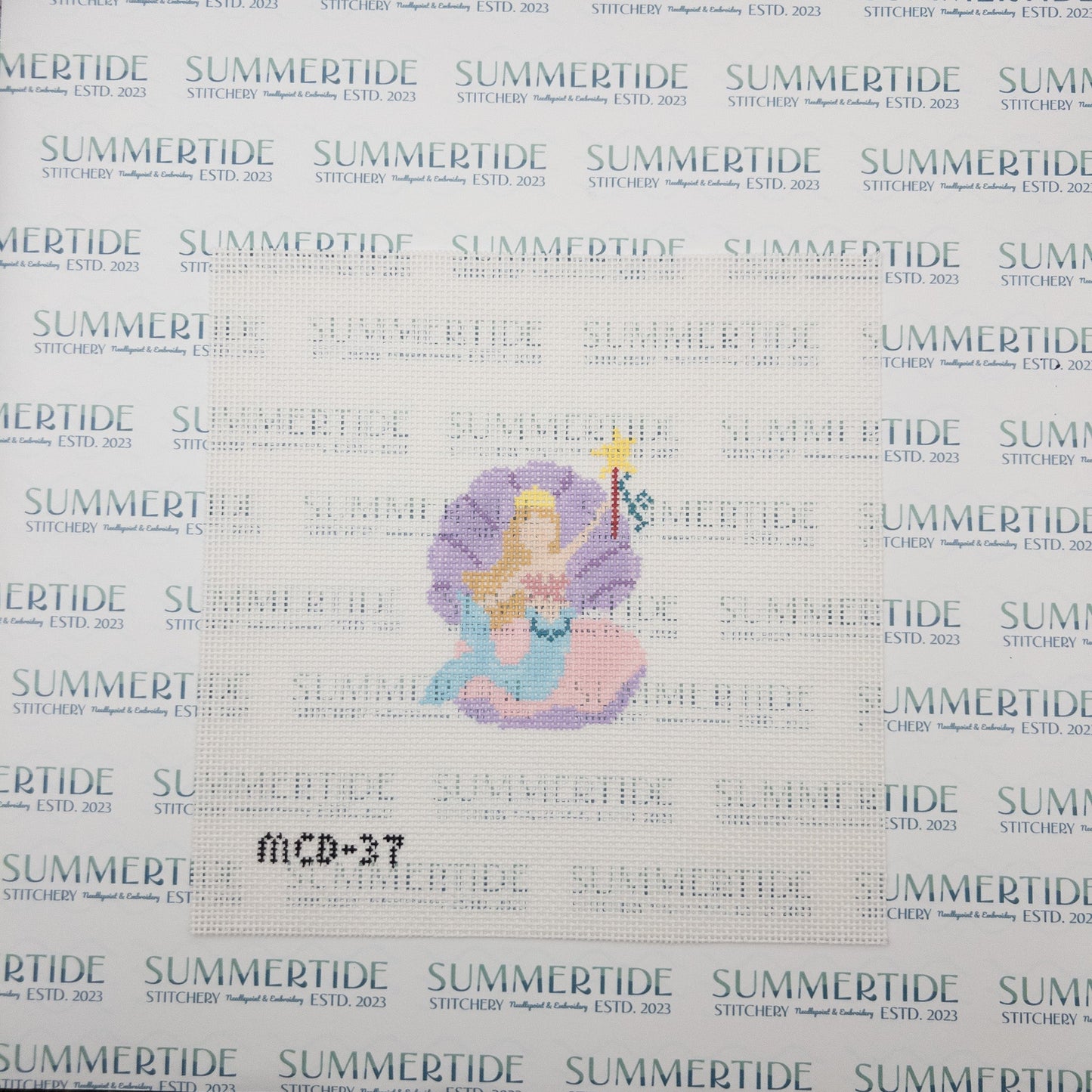 Mermaid Needlepoint Canvas - Summertide Stitchery - Mary Cam Designs
