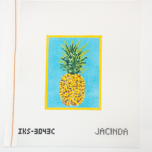 Mini Pineapple Needlepoint Canvas - Summertide Stitchery - Initial K Studio