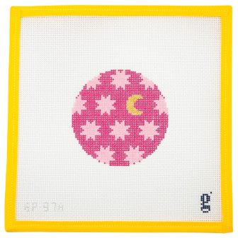 Moon and Stars Needlepoint Canvas - Summertide Stitchery - Goodpoint Needlepoint