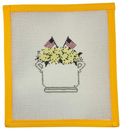 Patriotic Floral Arrangement Needlepoint Canvas - Summertide Stitchery - Stitch Style Needlepoint