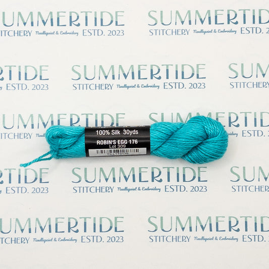 Pepper Pot Silk 176 Robin's Egg - Summertide Stitchery - Planet Earth Fibers