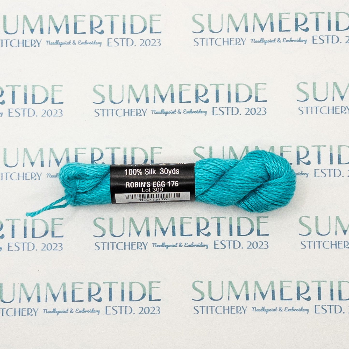 Pepper Pot Silk 176 Robin's Egg - Summertide Stitchery - Planet Earth Fibers