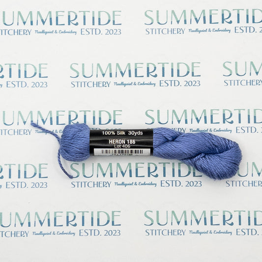Pepper Pot Silk 186 Heron - Summertide Stitchery - Planet Earth Fibers
