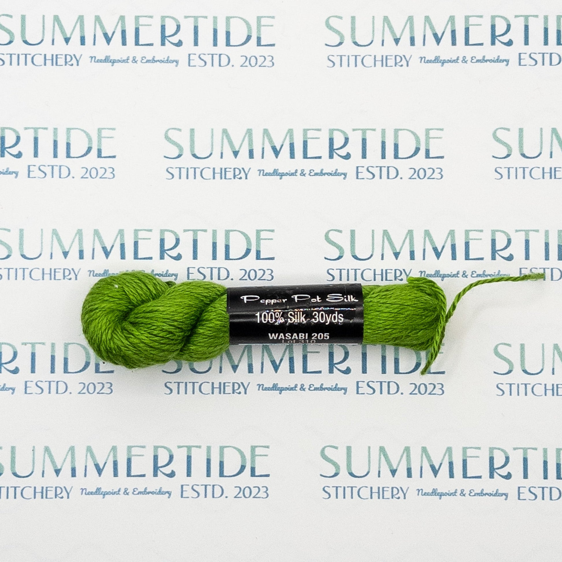 Pepper Pot Silk 205 Wasabi - Summertide Stitchery - Planet Earth Fibers