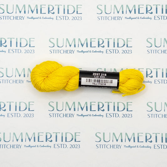Pepper Pot Silk 218 Zest - Summertide Stitchery - Planet Earth Fibers