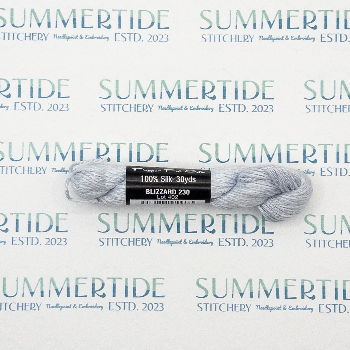 Pepper Pot Silk 230 Blizzard - Summertide Stitchery - Planet Earth Fibers