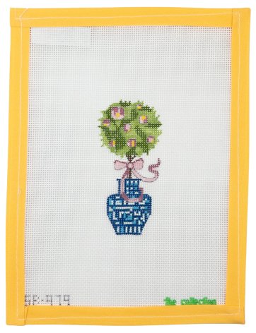 Pink Bow Topiary - Summertide Stitchery - The Collection Designs