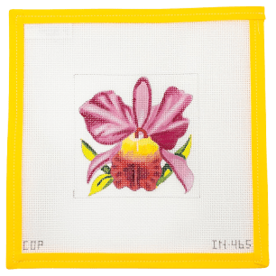Pink Orchid Needlepoint Canvas | IN465 - Summertide Stitchery - Colors of Praise