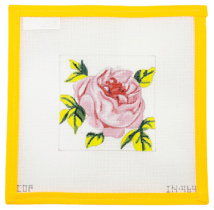 Pink Rose Needlepoint Canvas | IN464 - Summertide Stitchery - Colors of Praise