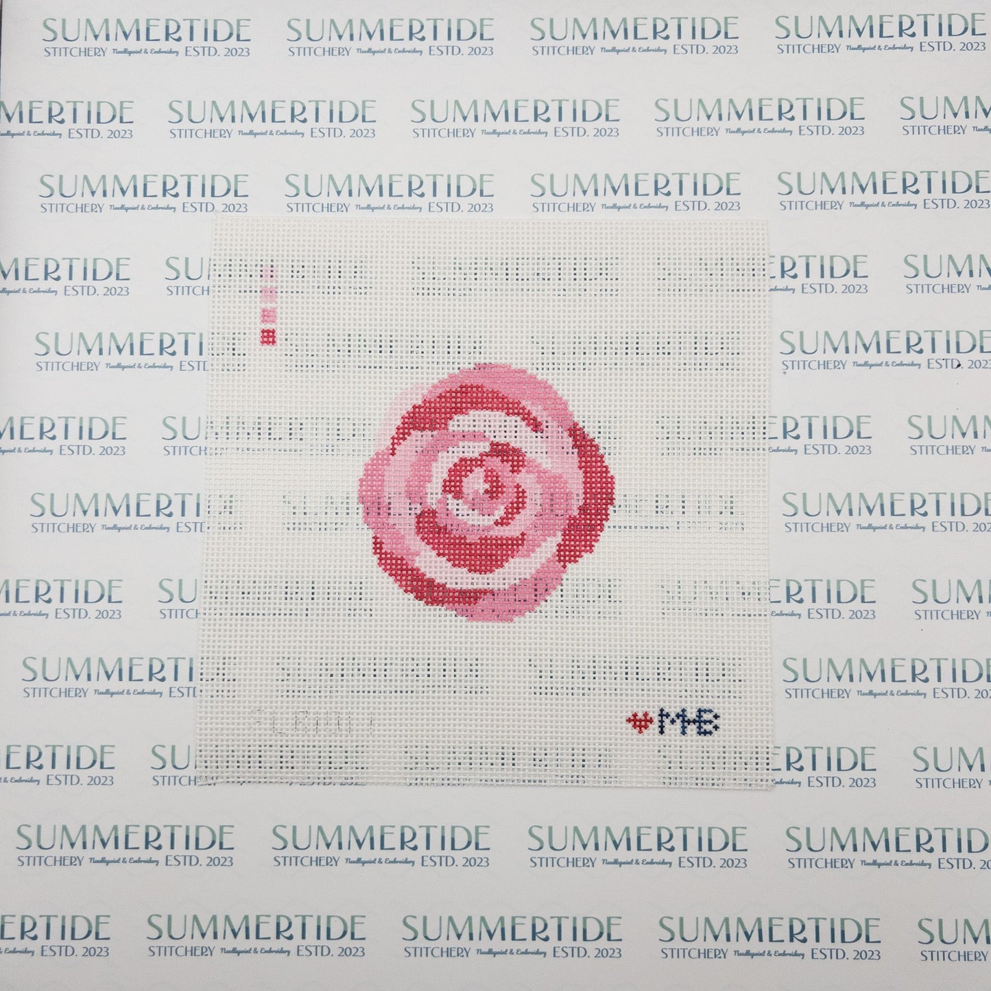 Rose Needlepoint Canvas - Summertide Stitchery - LoveMHB Studio