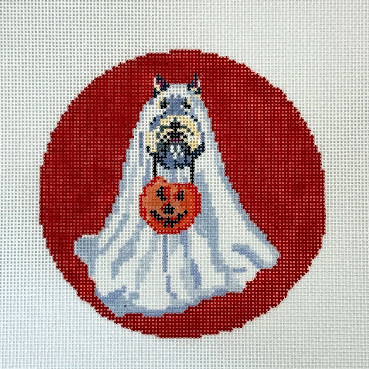 Stella The Ghost Needlepoint Canvas - Summertide Stitchery - Amelia Bond
