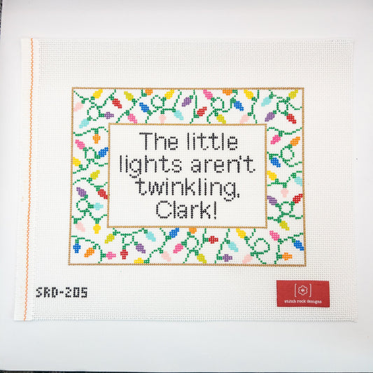 The Lights Aren't Twinkling, Clark! Needlepoint Canvas - Summertide Stitchery - Stitch Rock Designs