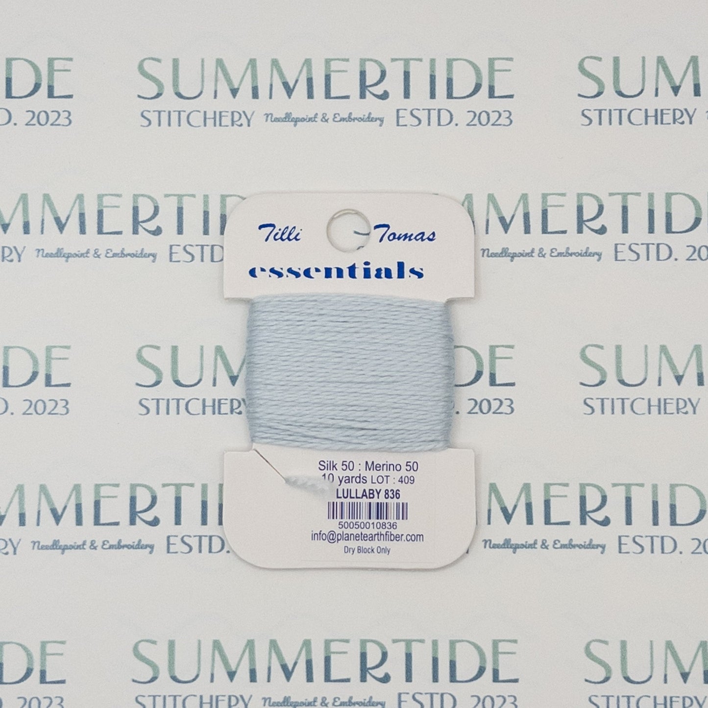 Tilli Tomas Essentials 836 Lullaby - Summertide Stitchery - Planet Earth Fibers