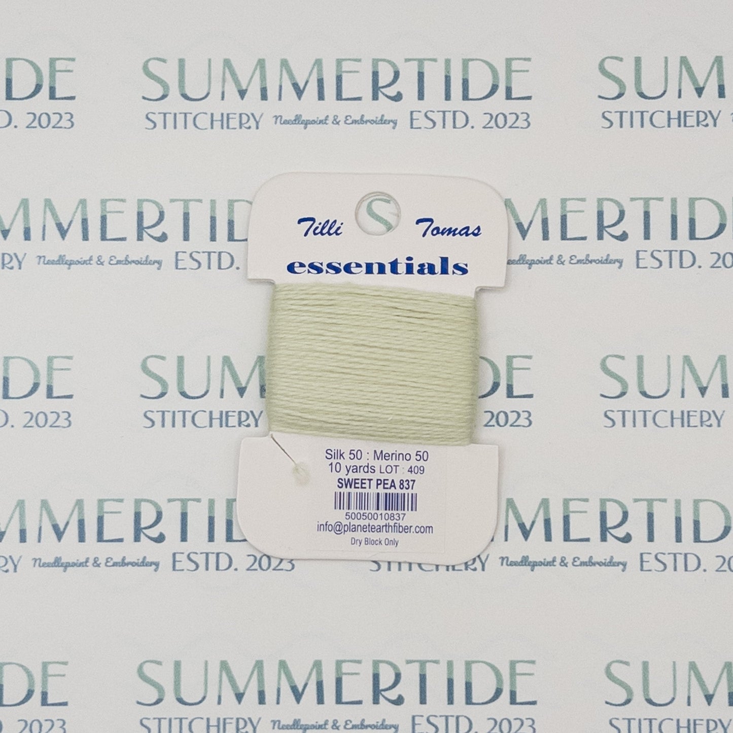 Tilli Tomas Essentials 837 Sweet Pea - Summertide Stitchery - Planet Earth Fibers