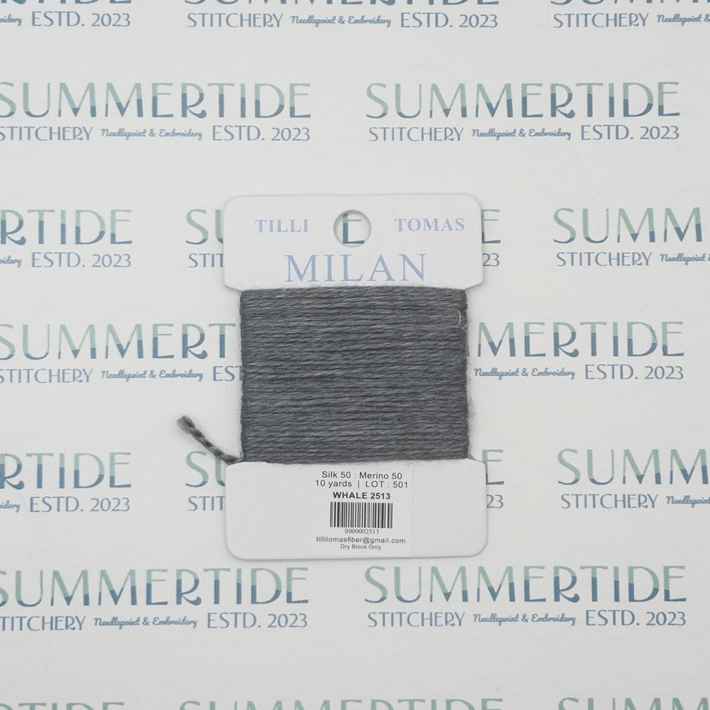 Tilli Tomas Milan Card 2513 Whale - Summertide Stitchery - Planet Earth Fibers