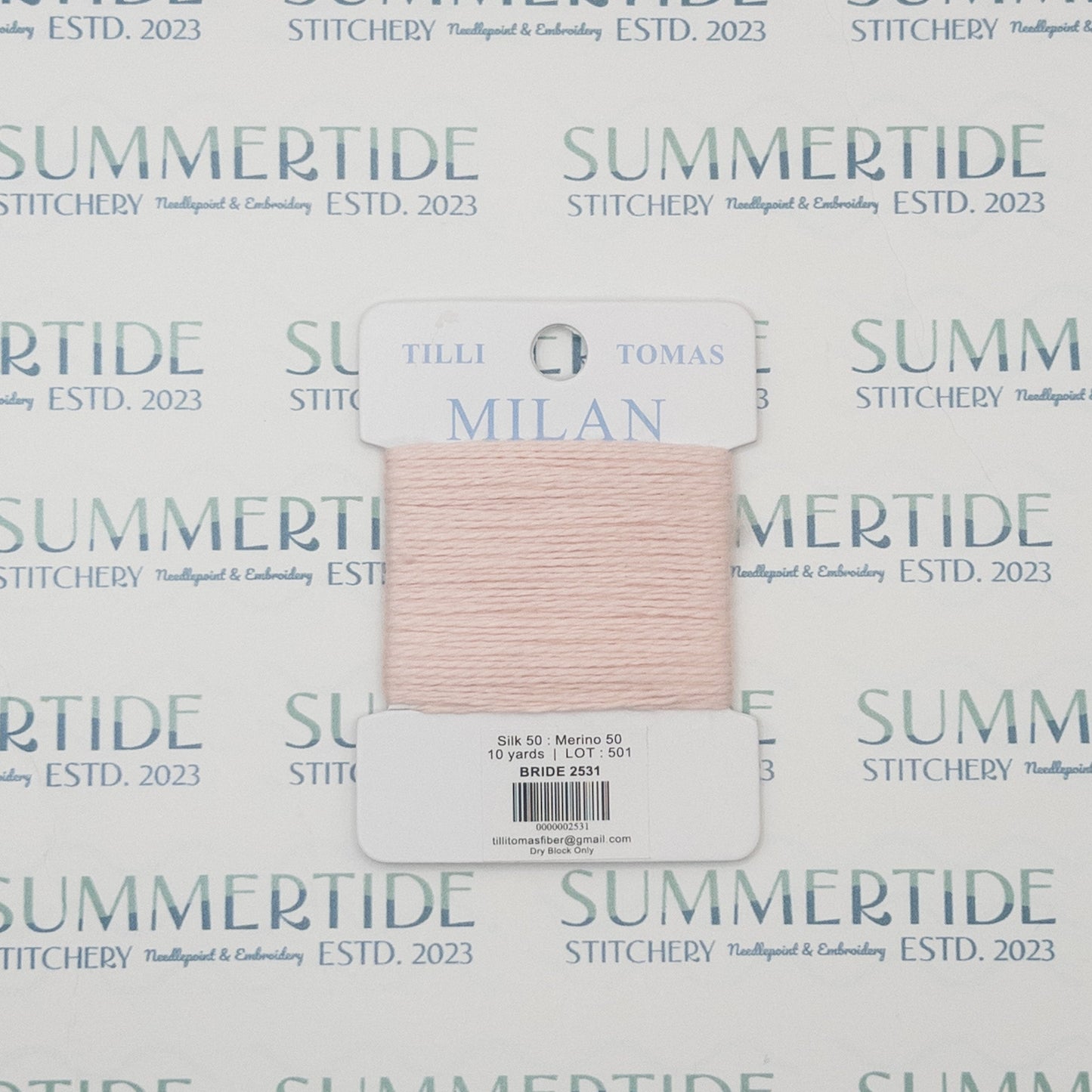 Tilli Tomas Milan Card 2531 Bride - Summertide Stitchery - Planet Earth Fibers