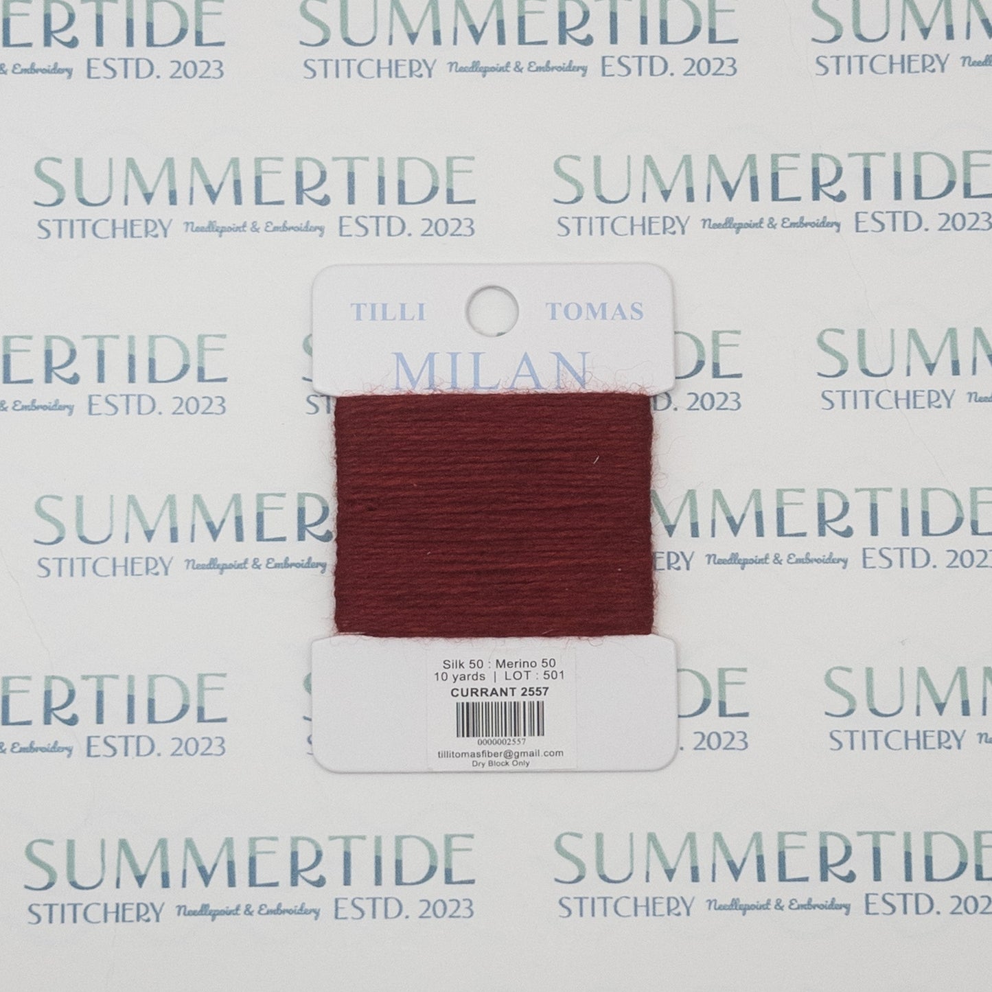 Tilli Tomas Milan Card 2557 Currant - Summertide Stitchery - Planet Earth Fibers