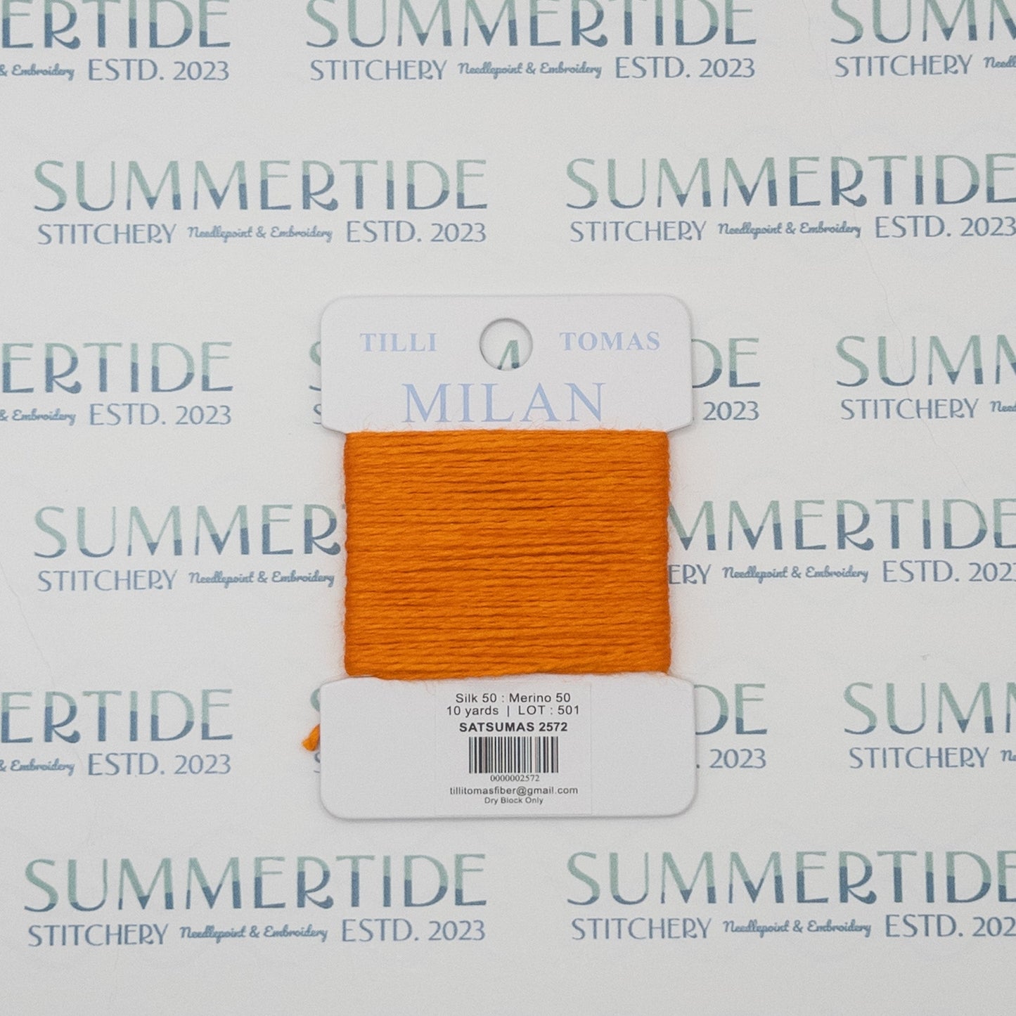 Tilli Tomas Milan Card 2572 Satsumas - Summertide Stitchery - Planet Earth Fibers