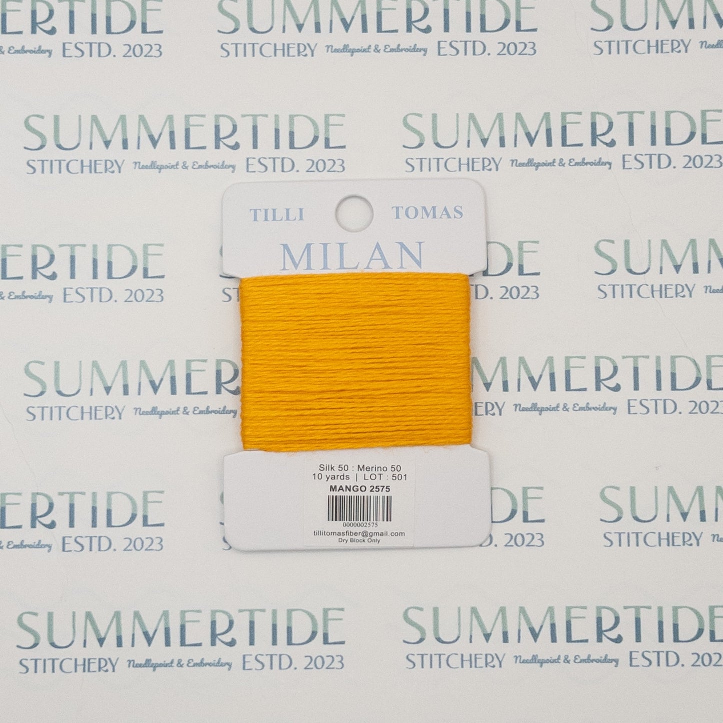 Tilli Tomas Milan Card 2575 Mango - Summertide Stitchery - Planet Earth Fibers