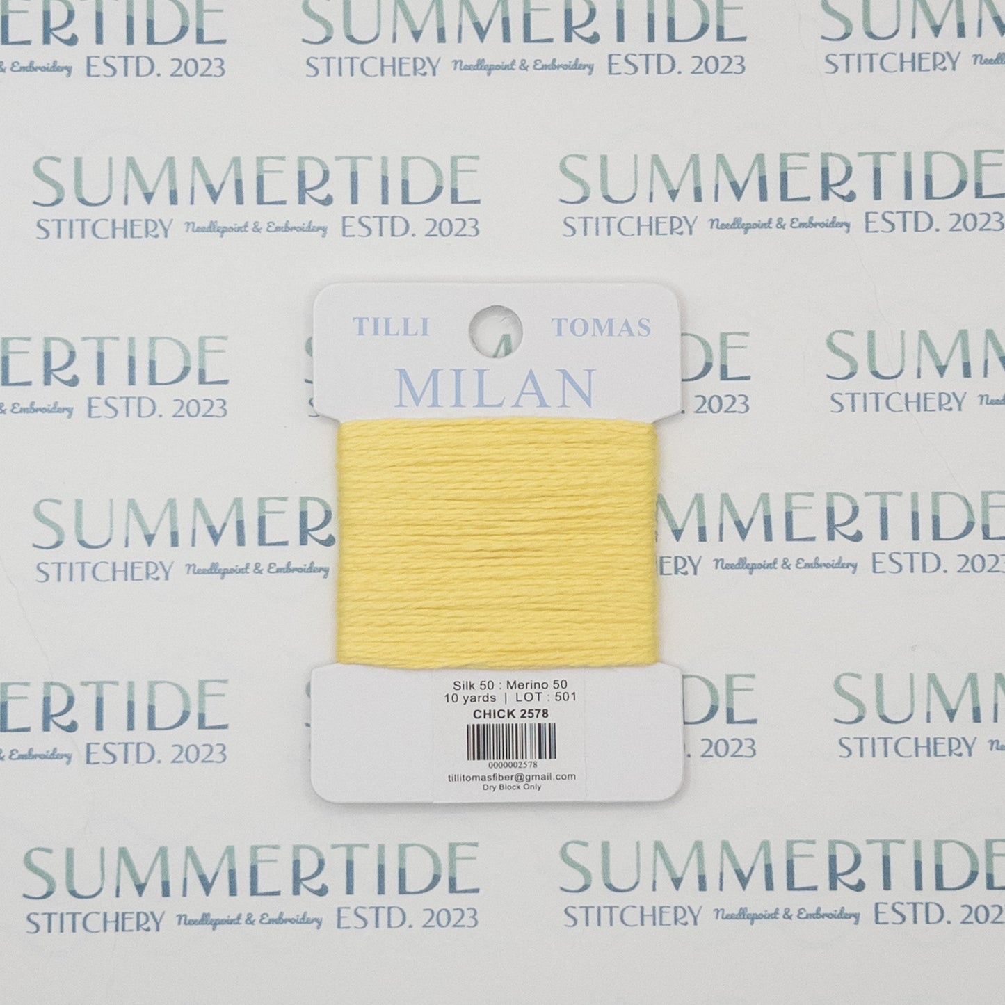 Tilli Tomas Milan Card 2578 Chick - Summertide Stitchery - Planet Earth Fibers