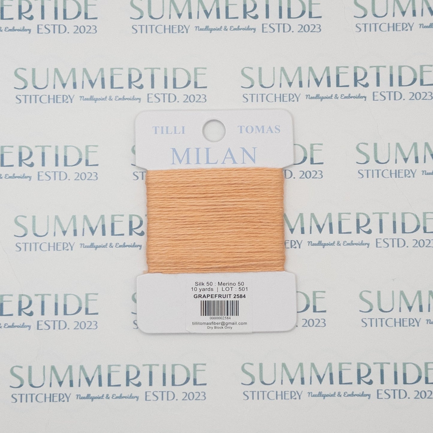 Tilli Tomas Milan Card 2584 Grapefruit - Summertide Stitchery - Planet Earth Fibers