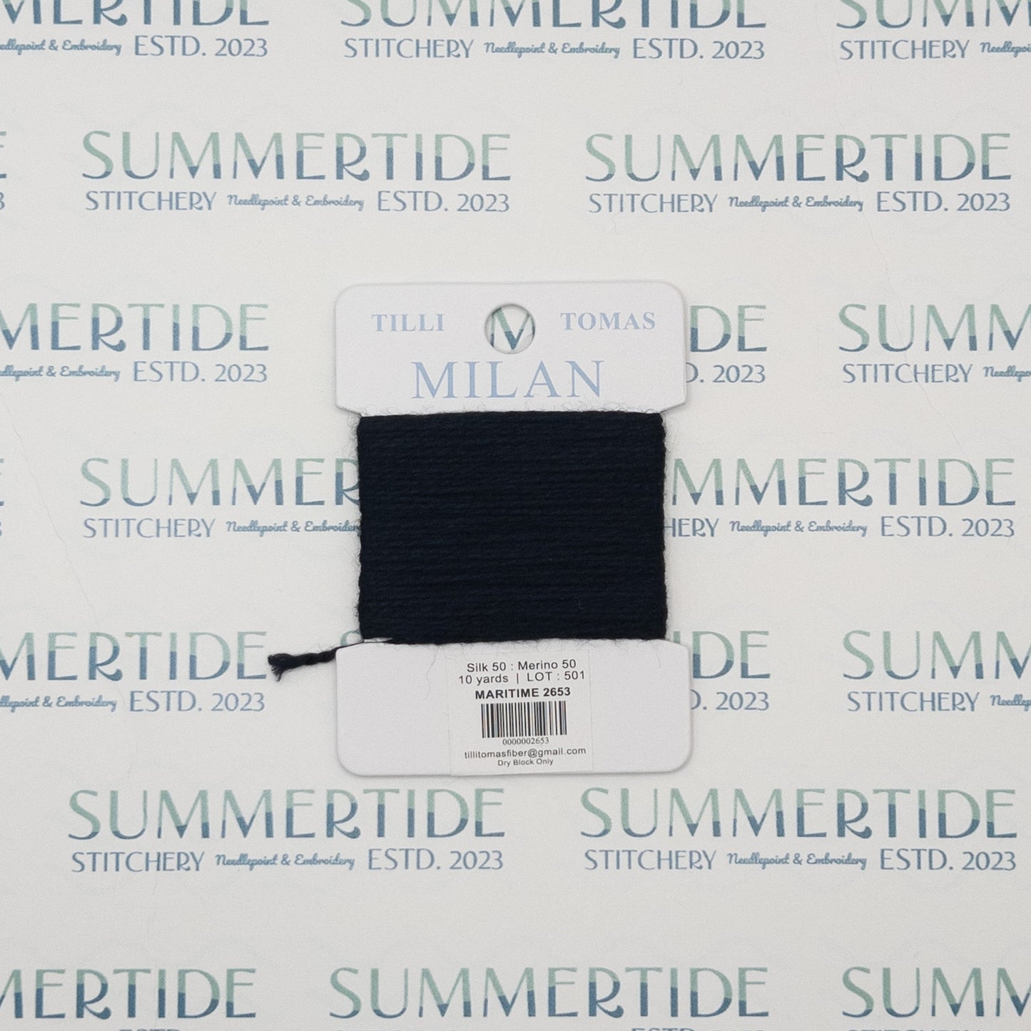 Tilli Tomas Milan Card 2653 Maritime - Summertide Stitchery - Planet Earth Fibers