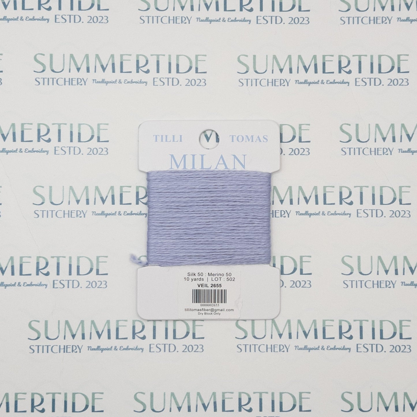Tilli Tomas Milan Card 2655 Veil - Summertide Stitchery - Planet Earth Fibers